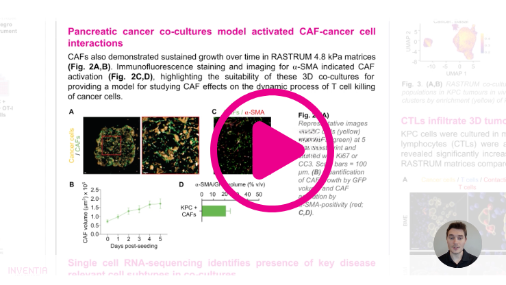 Watch the AACR 2026 video presentation on CAFs and T-cell killing in 3D pancreatic cancer models